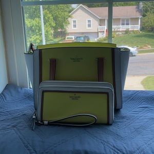 Kate Spade Purse and Matching Wristlet